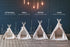 Minicamp Large Dog Teepee Tent In Ecru With Pompoms – Size L